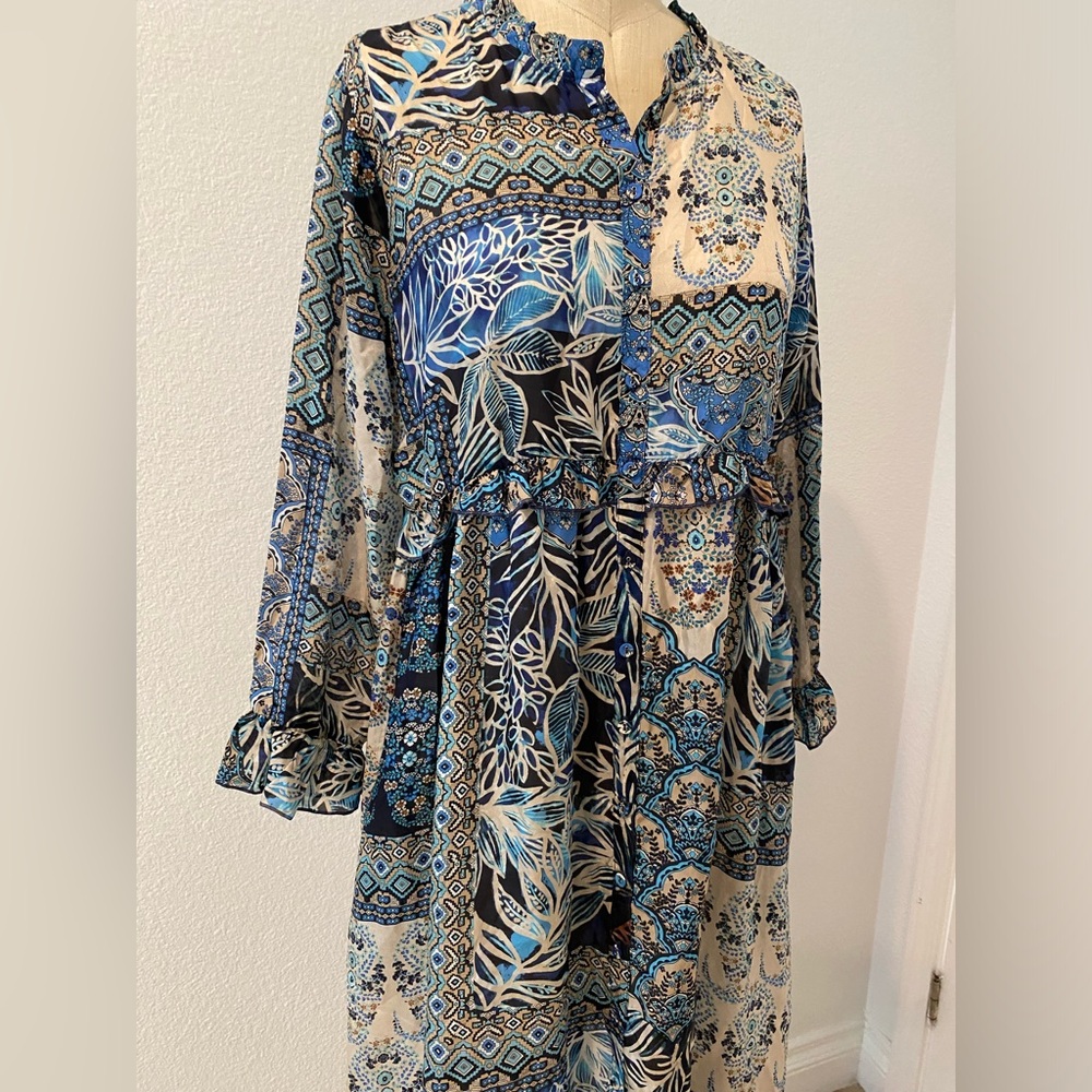 Johnny Was Silk dress - Picture 4 of 5